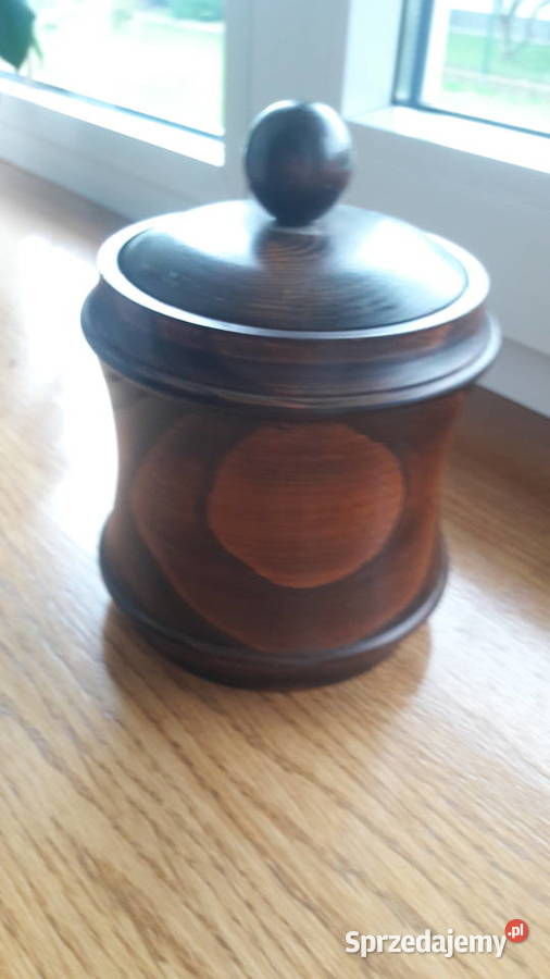 Drewniana szkatułka walec pudełko drewno Radom