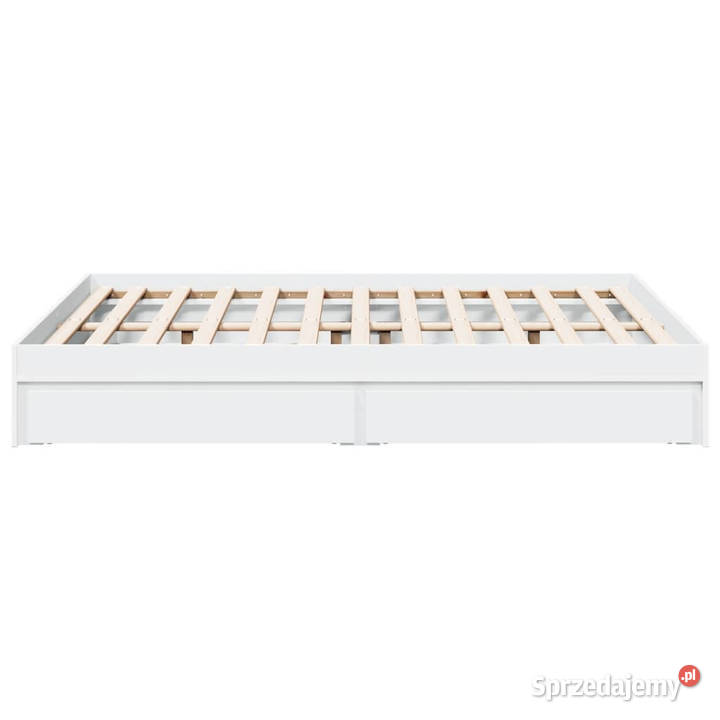 Rama łóżka z szufladami biała 140x200 WM3280657 Warszawa