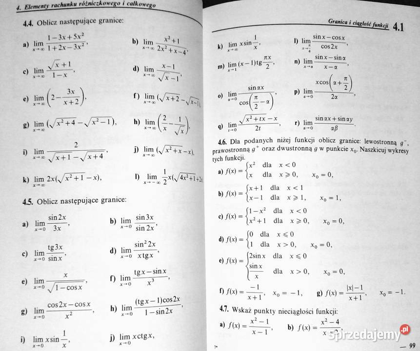 Zadania i testy z matematyki kl 34 Edmund Rok wydania 1996 Chełm