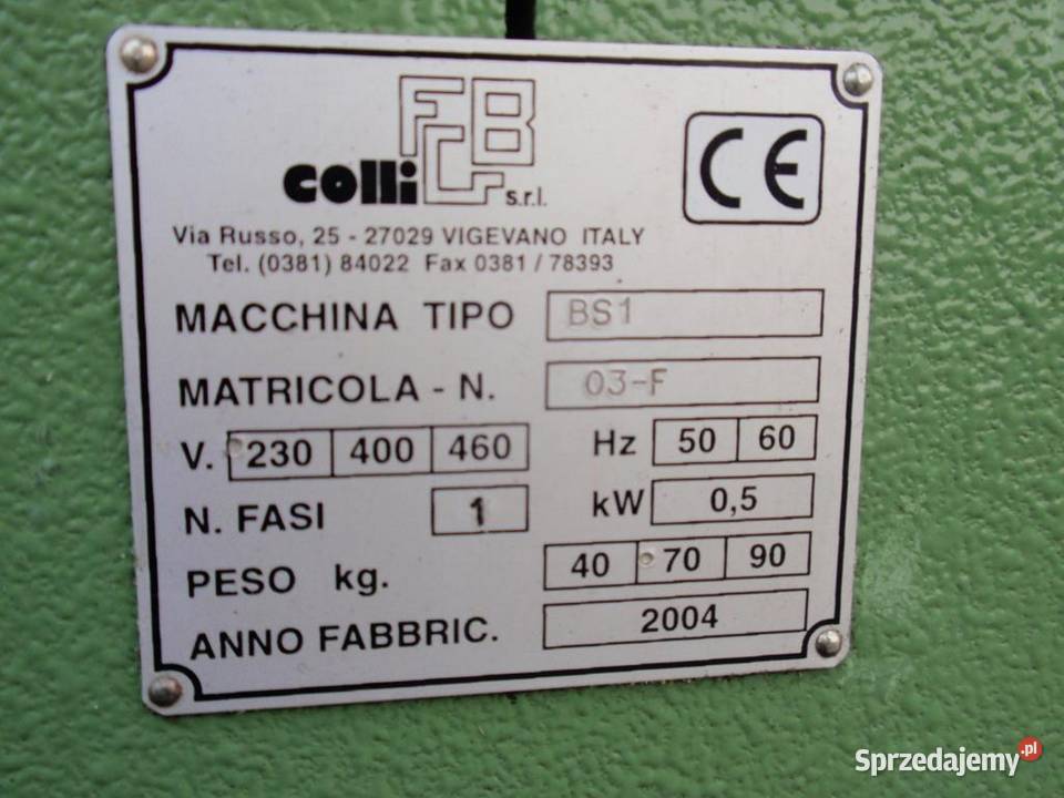 Poklepywarka Colli BS1 pneumatyczna oklepywarka Łaskarzew