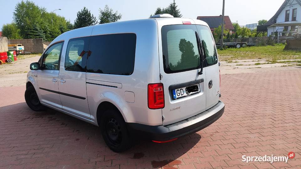 VW Caddy Maxi 20 Tdi 150 7 osobowy Navi Salon srebrny Olsztyn