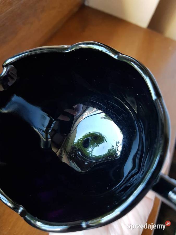 Duży hialitowy mlecznik Iksy 2 Ząbkowice szkło śląskie Dąbrowa Górnicza