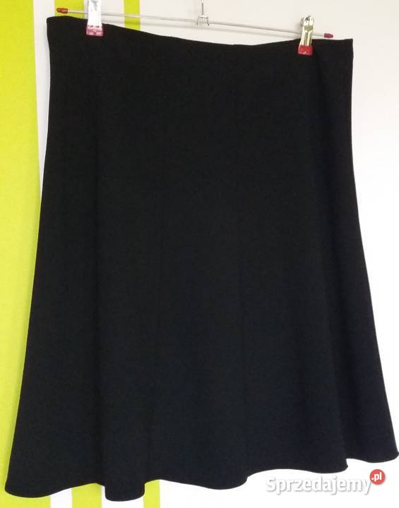 XXL52 Czarna spódniczka w kliny MarksSpencer Rozkloszowana  śląskie Gliwice