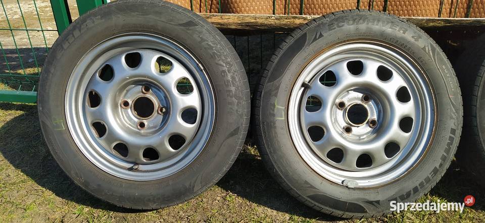 Koła 14 rozstaw 4x100 opony letnie 1756514 vw Rudy