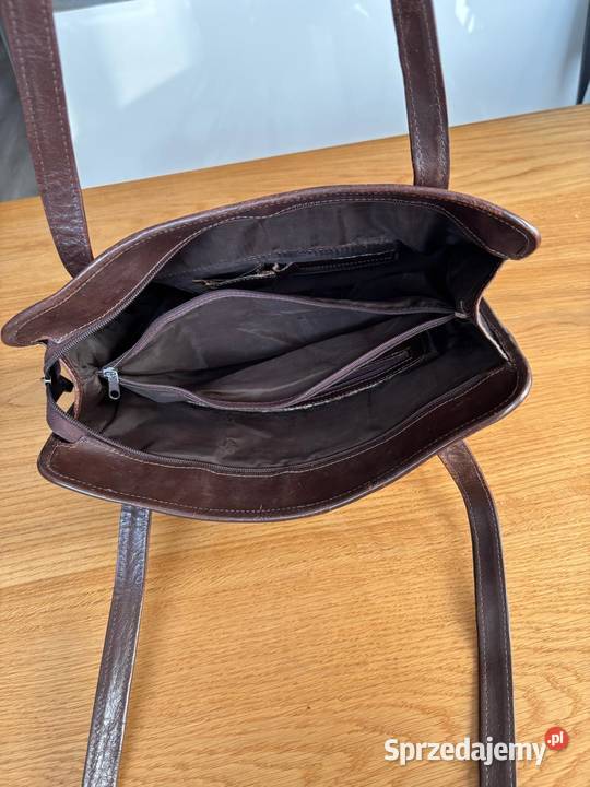 Skórzana torebka damska f Cholewiński używana Zbąszynek