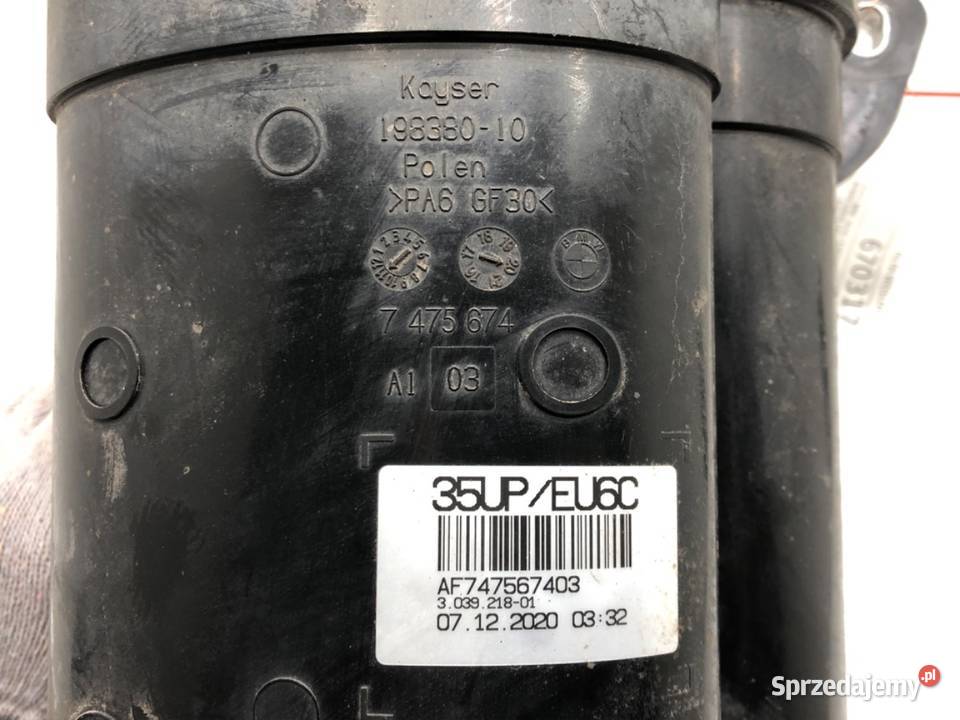 FILTR WĘGLOWY BMW G30 7475674 30 333 Kabinowe sprzedam