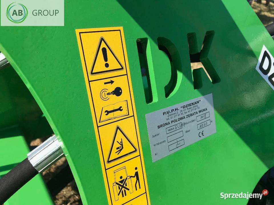 Dziekan składana hydraulicznie brona łąkowa WUKA