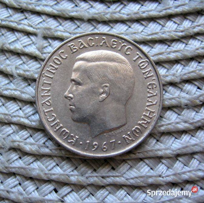 Grecja 2 Deachmy 1967r Konstantyn II Kalisz sprzedam