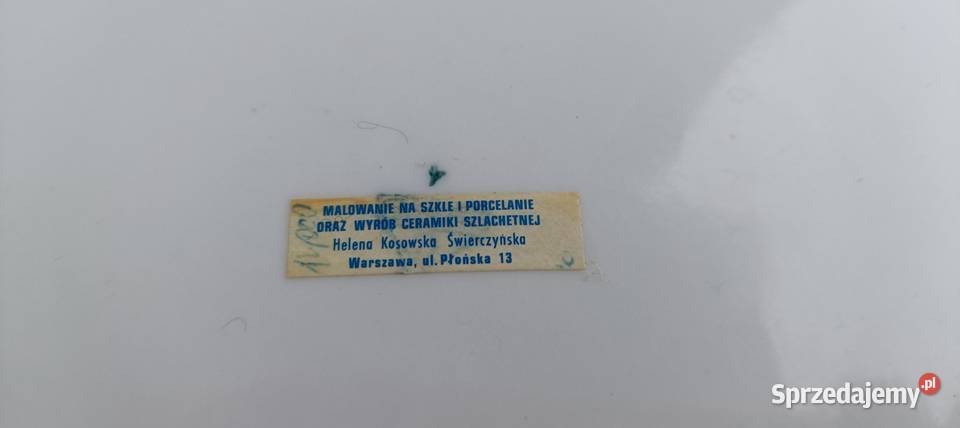 Piękny unikalny talerz Heleny Kosowskiej Warszawa sprzedam