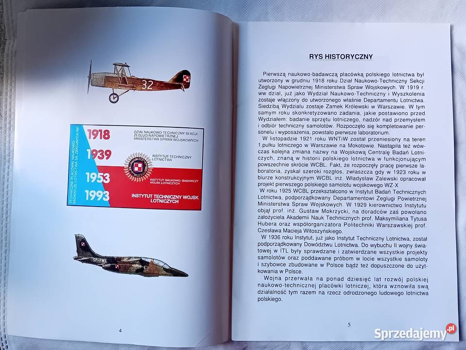 Folder reklamowy 40 lat Instytutu Technicznego sprzedam