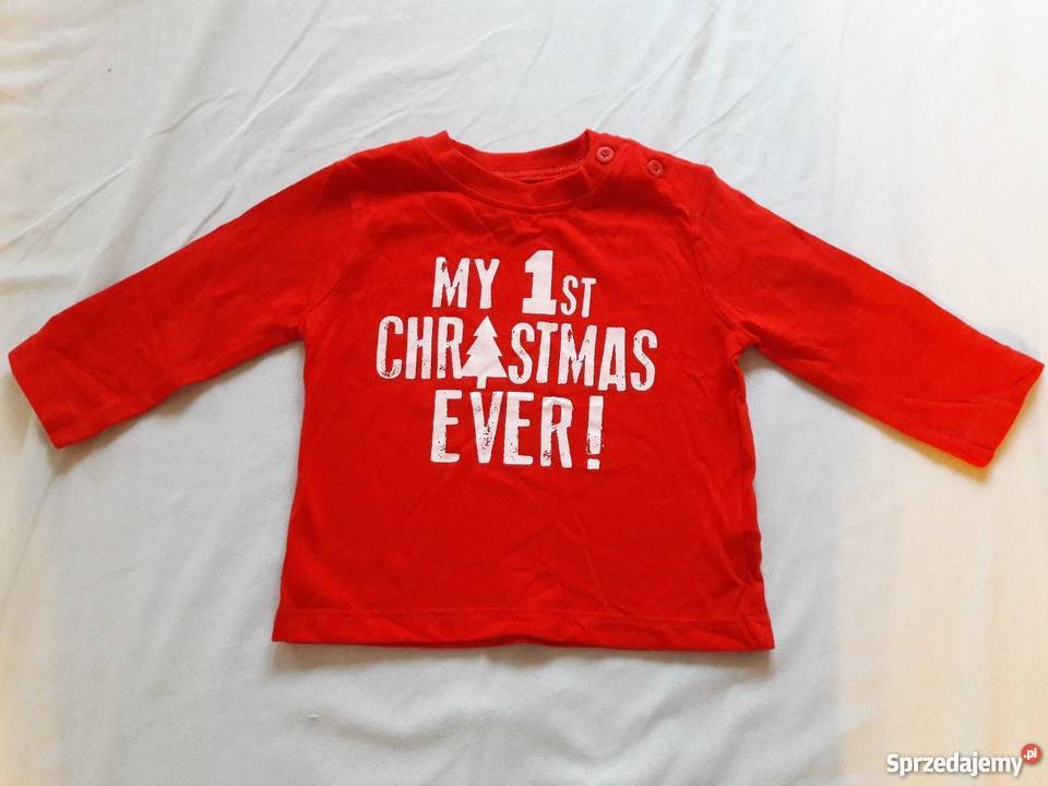 Tshirt my 1st christmas ever Moje 1 święta sprzedam