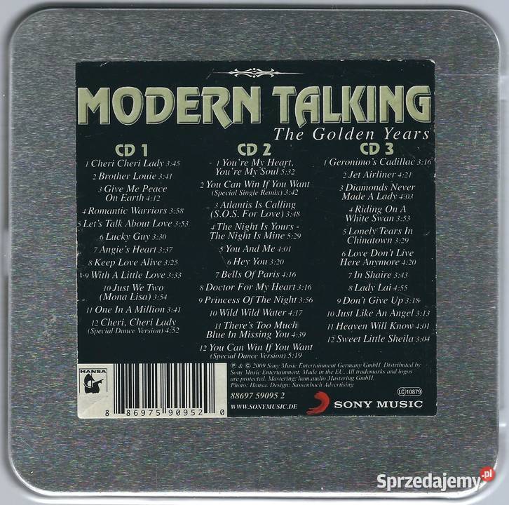 3 CD Modern Talking The Golden Years 2011 Sony 3 i więcej mazowieckie Brwinów