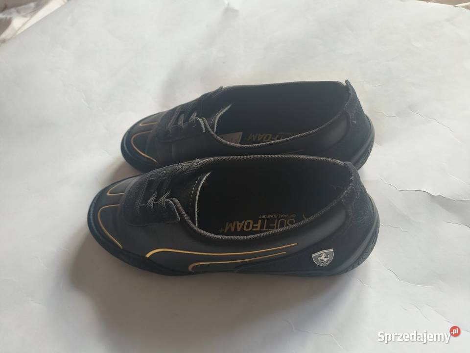 Puma Ferrari baleriny skóra czarne 375 skóra Myślenice