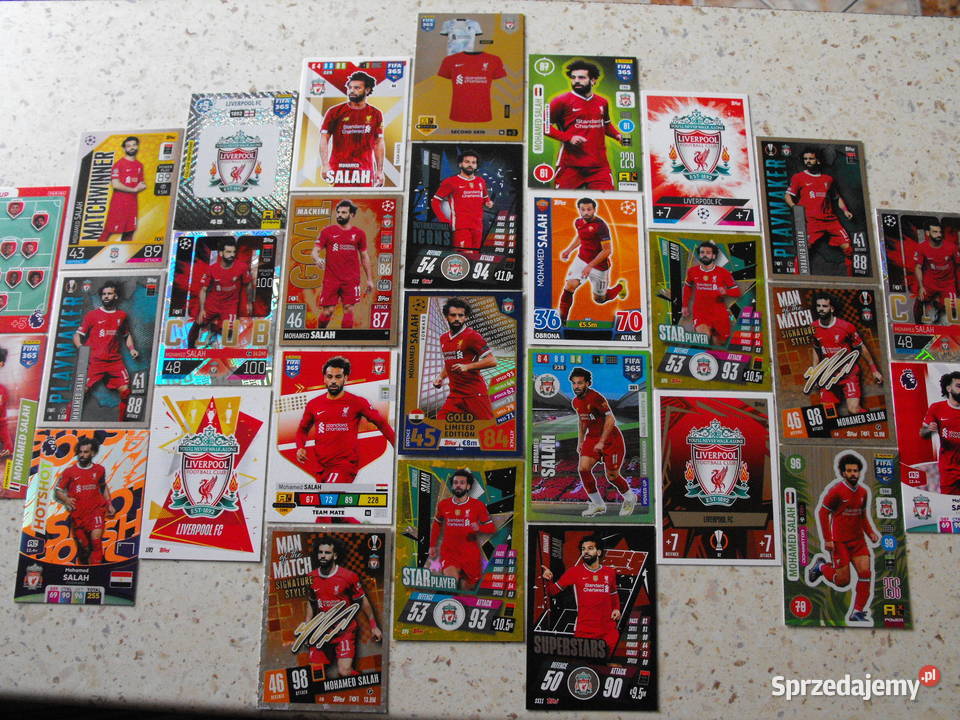 Karty piłkarskie MOHAMED SALAH LIVERPOOL zestaw Pozostałe Mykanów