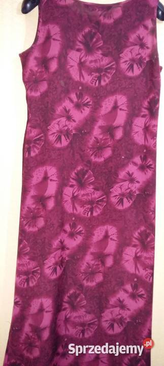 Sukienka na ramiączkach w wiśniowym kolorzedługa Łódź