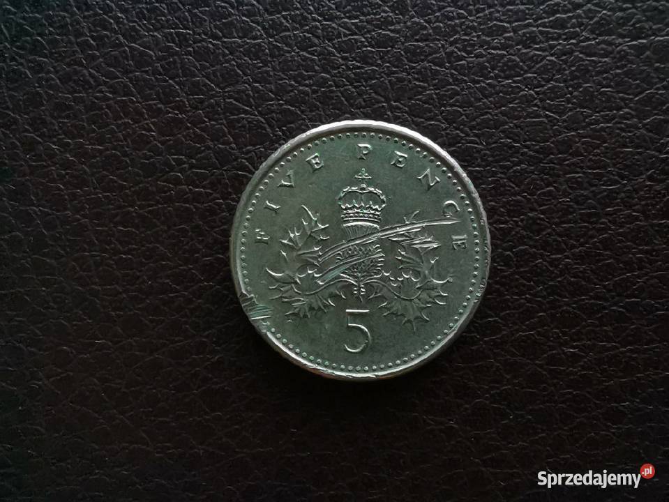 Moneta 5 Pensów 1996 Ząbki