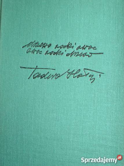 Owoc rodzi drzewo Tadeusz Hołuj Proza i poezja Kraków