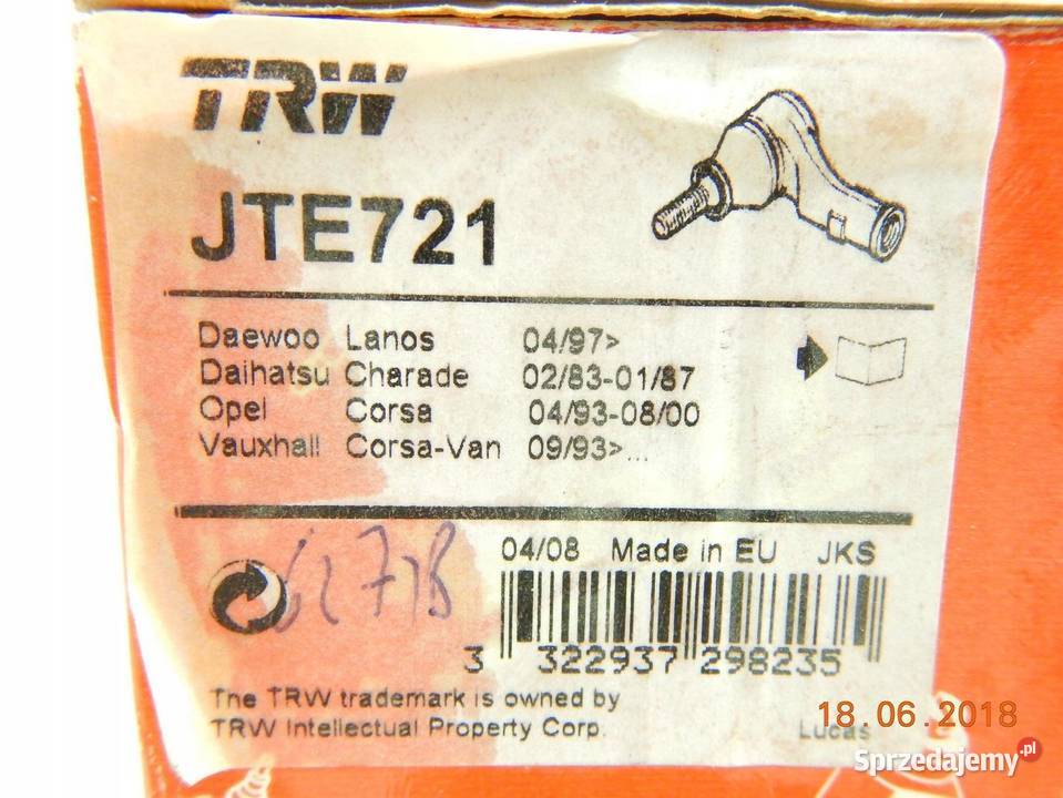 KOŃCÓWKA DRĄŻKA KIER DAEWOO LANOS OPEL CORSA