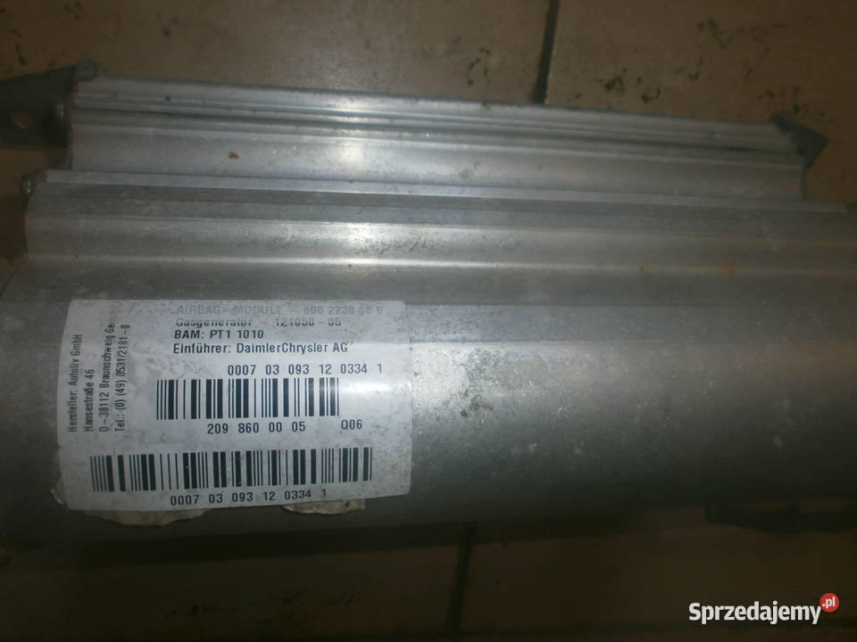 MERCEDES CLK 2098600005 poduszka pasażera Zielona Góra