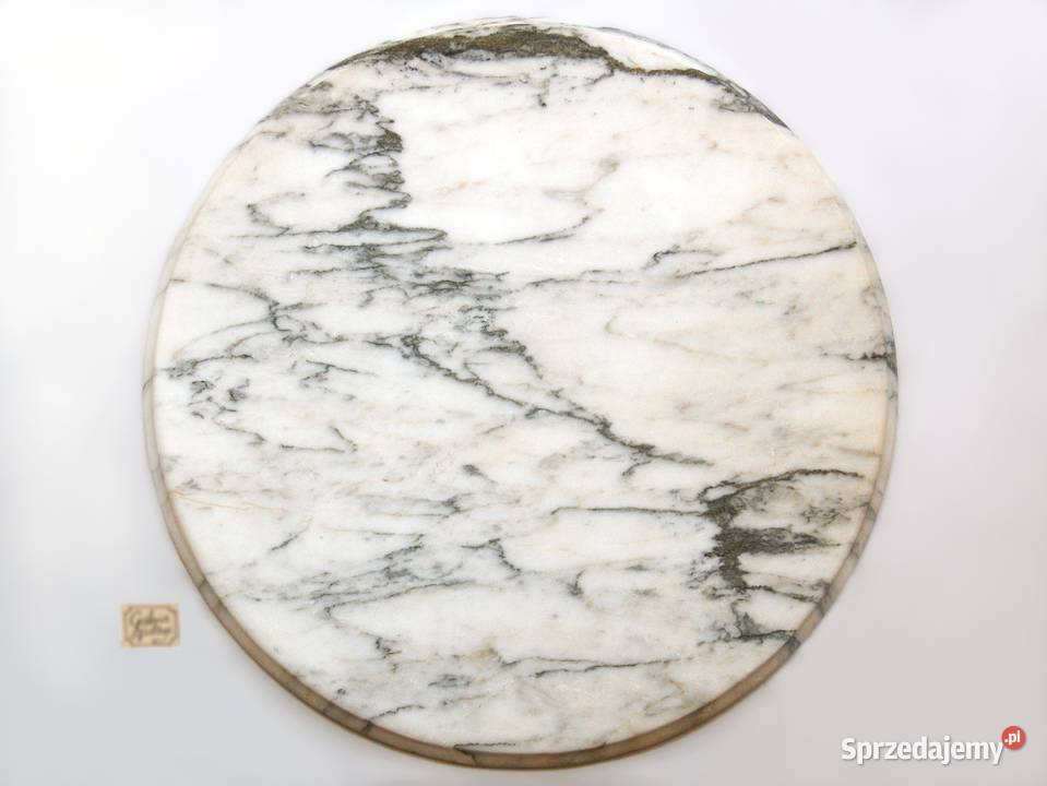 Blat marmurowy okrągły do stolika kawowego 60 Lublin