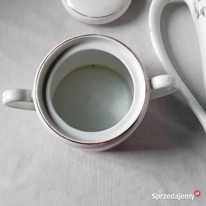 Secesyjny środek stołu porcelana śląska poczatek Koźminek