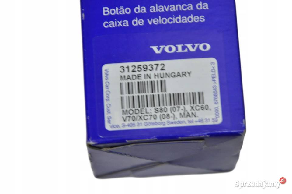 VOLVO S60 V60 XC60 RDESIGN galka biegow manual 6 Bielany Wrocławskie