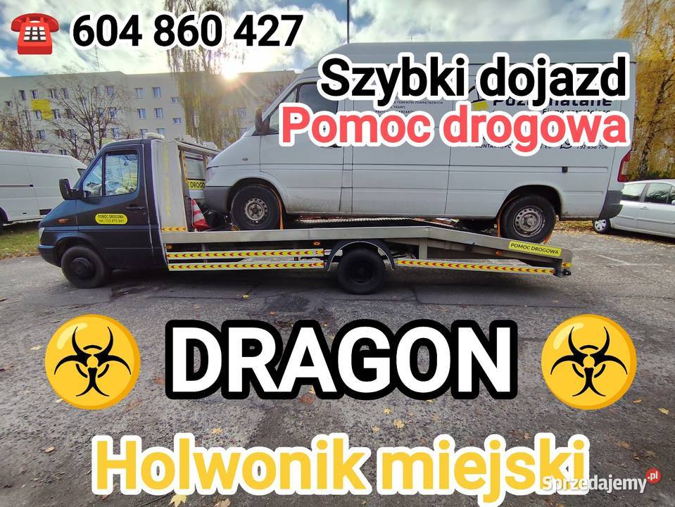 DRAGON Tanio Laweta Zielona Góra Pomoc Drogowa Transport specjalistyczny