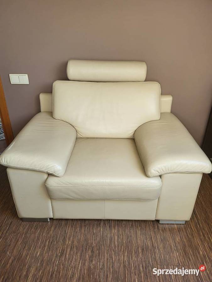 zestaw wypoczynkowy skórzany Wisznia Mała