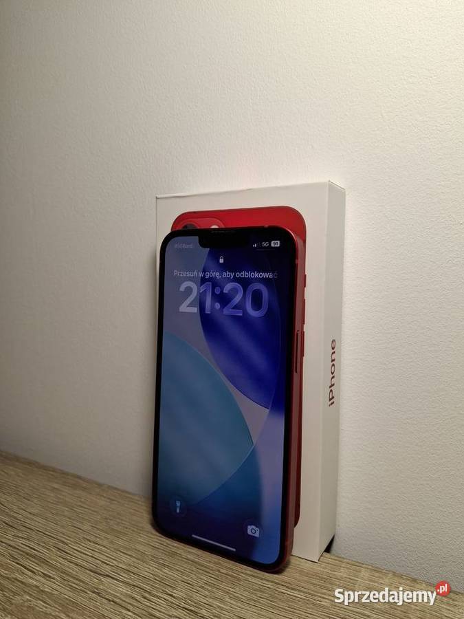 iPhone 13 Czerwony Stan Idealny 128GB Etui Warszawa