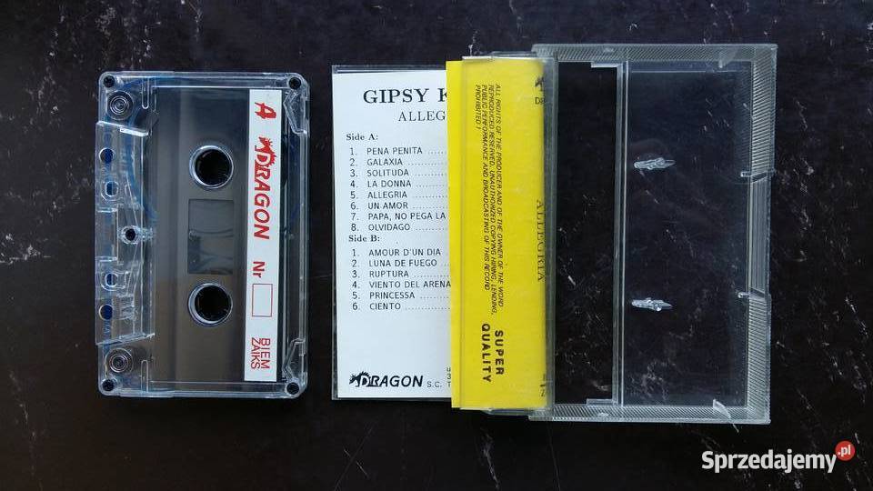Kaseta magnetofonowa Gipsy Kings Allegria wyd Siemiatycze