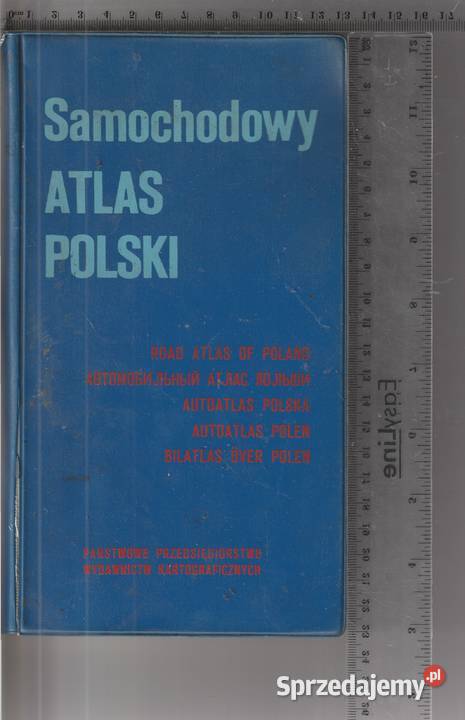 Samochodowy atlas Polski PRL Mapy i przewodniki Pruszków