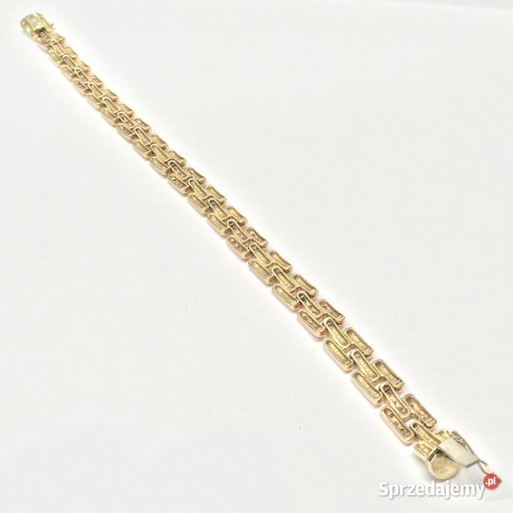 Złota BRANSOLETKA damska 585 14K wyjątkowy WZÓR Warszawa