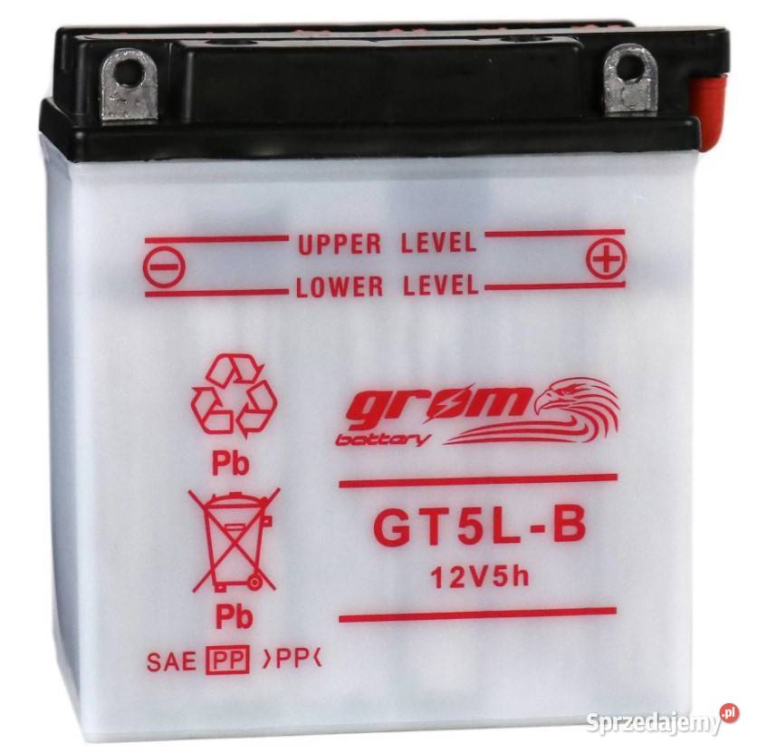 Akumulator motocyklowy GROM YB5LB 12V 5Ah 80A P dolnośląskie Wrocław