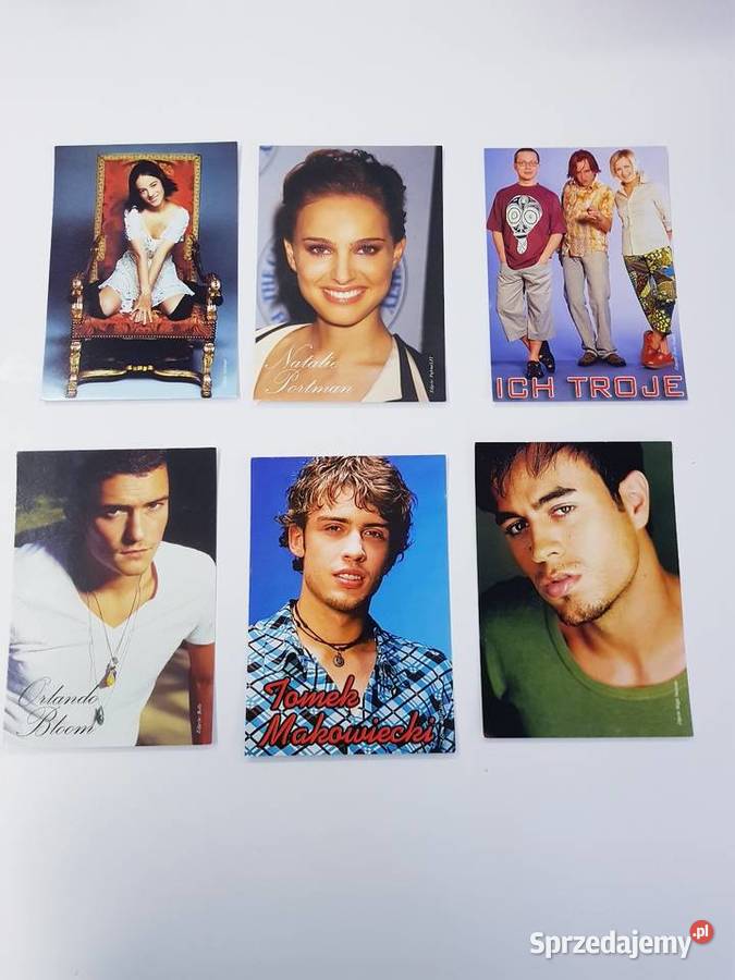 Kolekcjonerskie fotografie gwiazd z lat 90tych Pocztówki i karty telefoniczne śląskie Dąbrowa Górnicza