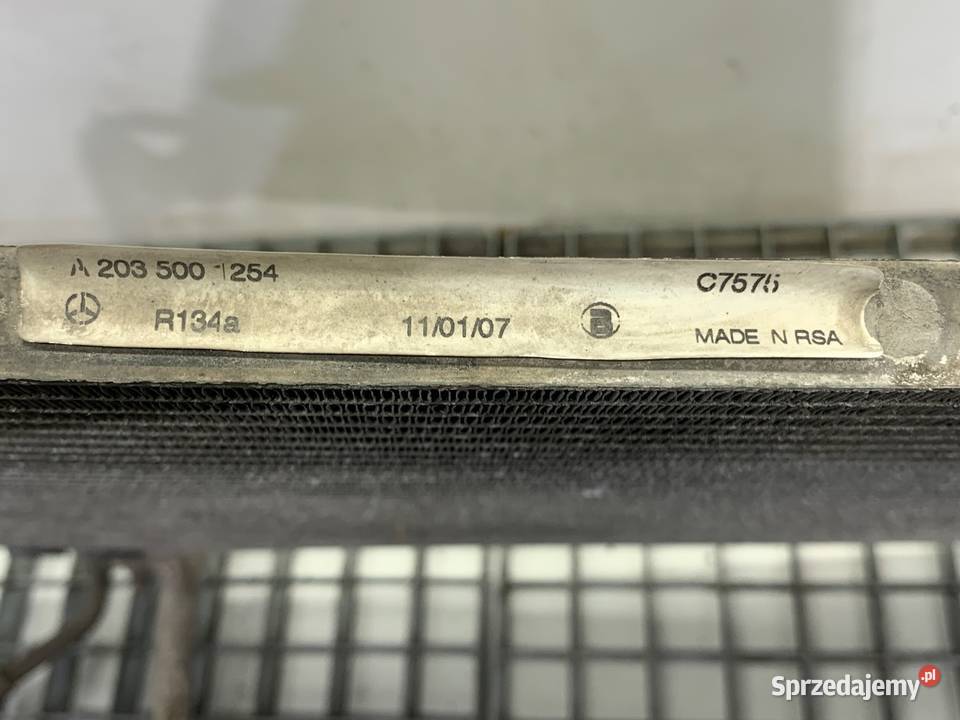 CHŁODNICA KLIMATYZACJI MERCEDES W203 20 163