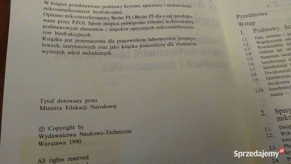 Mikrointerferometria w świetle spolary Gdańsk