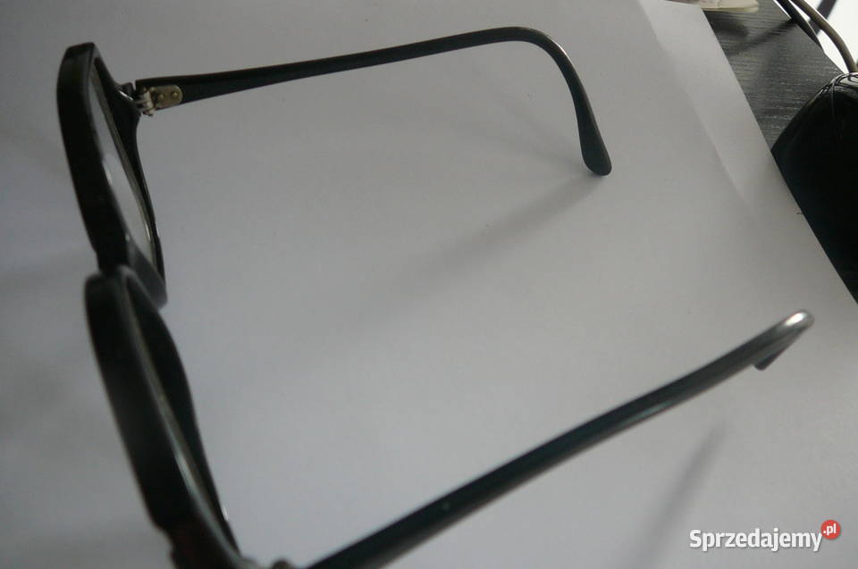Okulary oprawki czarne vitange PRL Wrocław