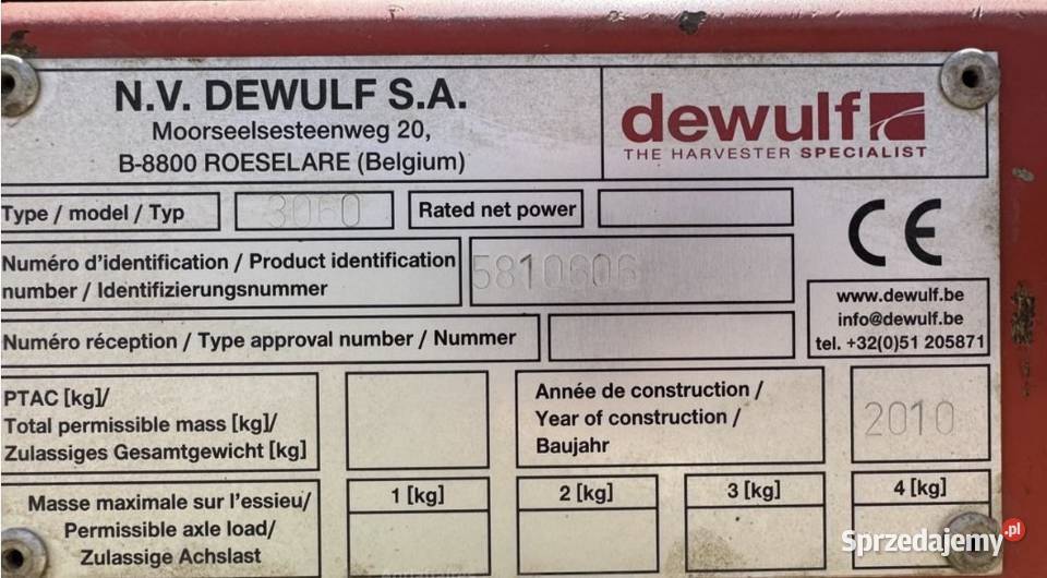 Dewulf RA3060 Sieczkarnia-rozdrabniacz kujawsko-pomorskie Inowrocław sprzedam