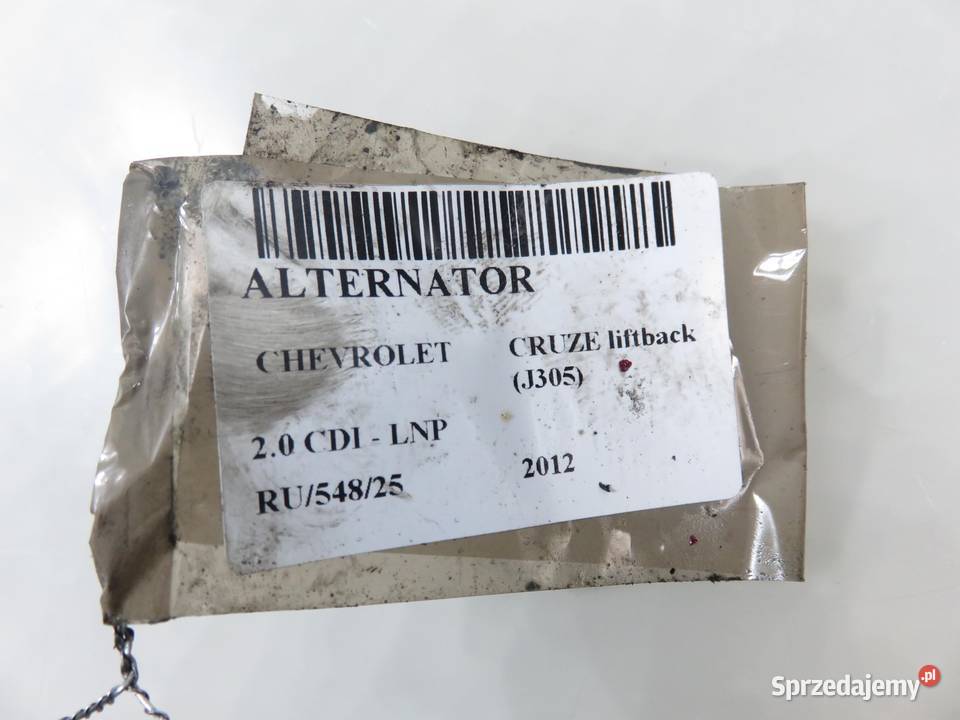 ALTERNATOR CHEVROLET CRUZE J305 20 Dsl LNP osobowe