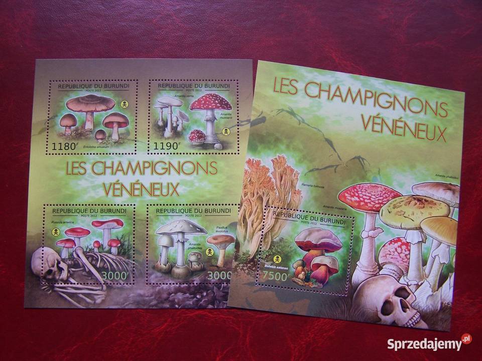 Burundii 2012 MNH Flora Grzyby Trujące Tychy