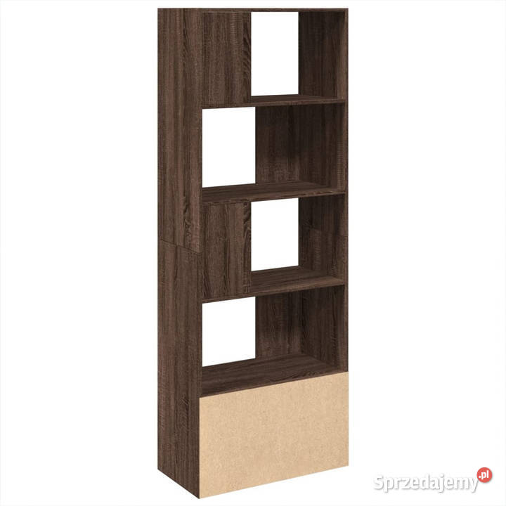 Regał brązowy dąb 70x36x189 materiał mazowieckie