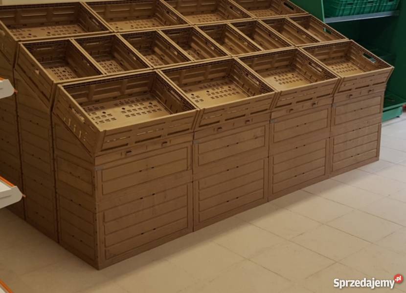 Skrzynka drewnopodobna składana plastikowa Warszawa