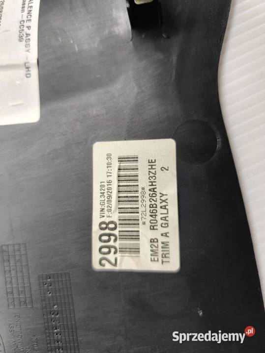 ZASLEPKA OSŁONA TUNELU FORD GALAXY MK4 16R EM2B osobowe