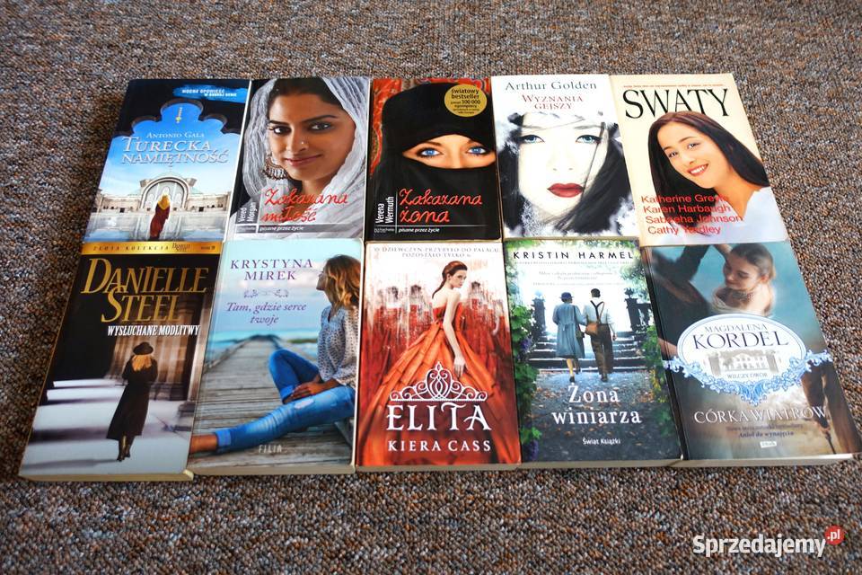 Romanse Literatura erotyczna Zestaw 10 książek Kętrzyn