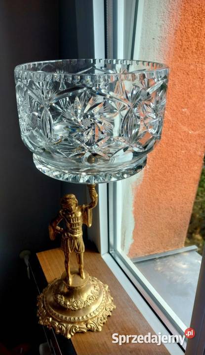 Piękna wielka patera kryształowa Wrocław