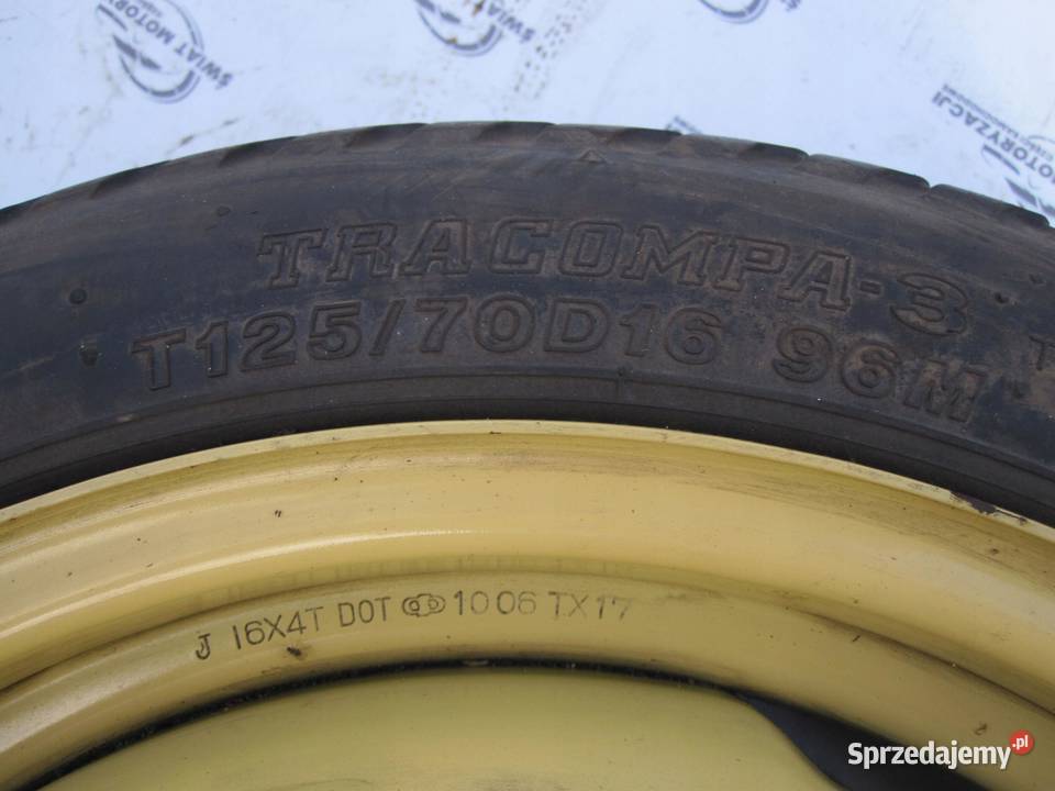 TOYOTA AVENSIS T25 PRIUS koło dojazdowe 1257016