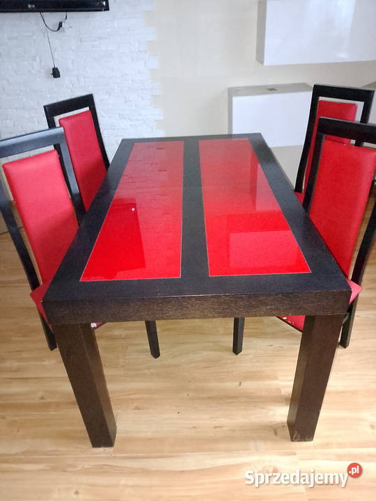 Stół z 4 krzesłami wielkopolskie Zagórów