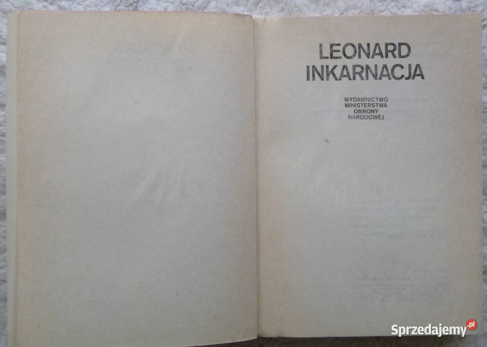 Inkarnacja Leonard Proza i poezja Warszawa sprzedam