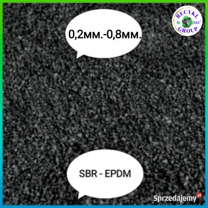 Granulat gumowy 0208mm SBR EPDM mazowieckie Wieliszew