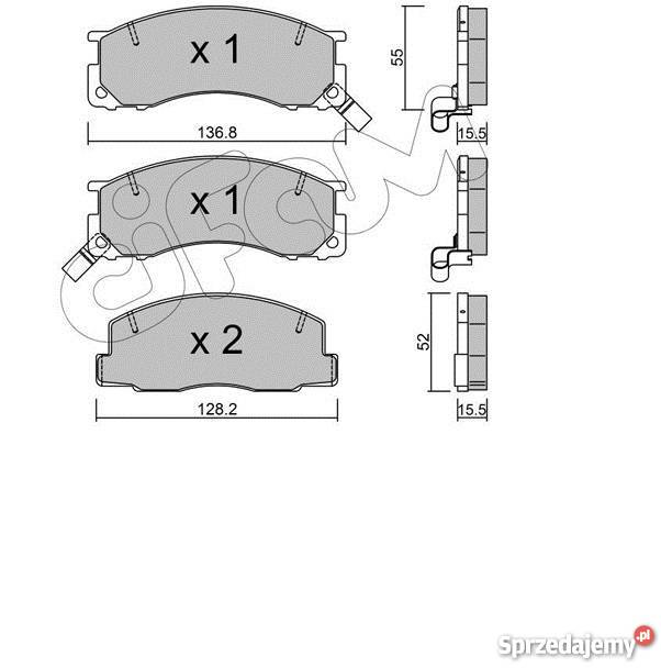 KLOCKI HAMULC TOYOTA PREVIA 9096 0RZÓD